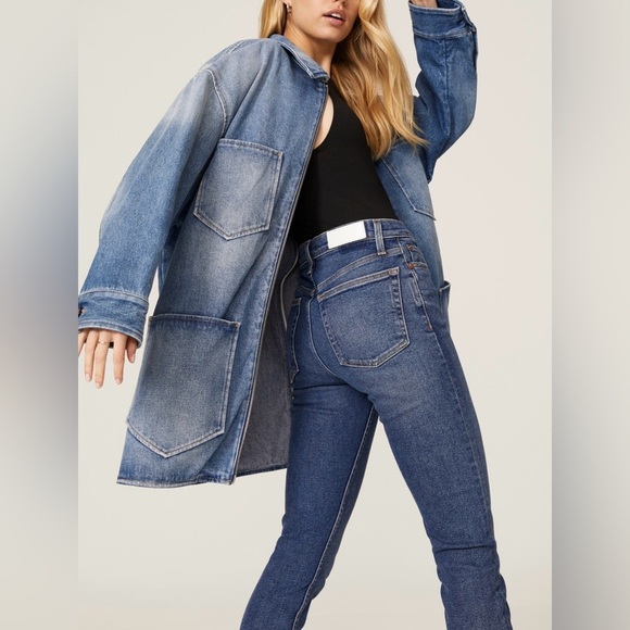 Re/Done Jeans Women’s 26 90s High Rise Ankle Crop Jean Cadet Indigo NWT - Picture 3 of 13